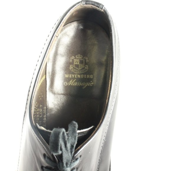 Vintage WEYENBERG MASSAGIC Black Wingtip Shoes - Picture 7 of 8